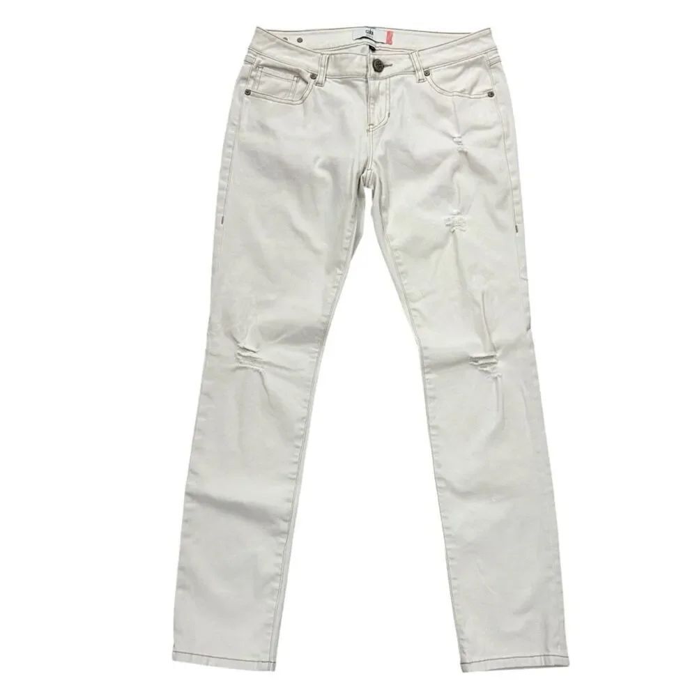 CAbi Cream Slim Boyfriend Jeans